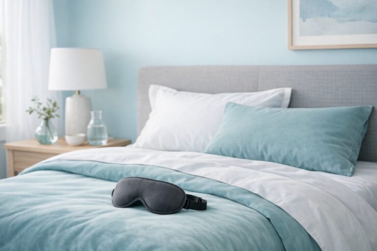 Best Sleep Mask for Light Sleepers - bedroom scene